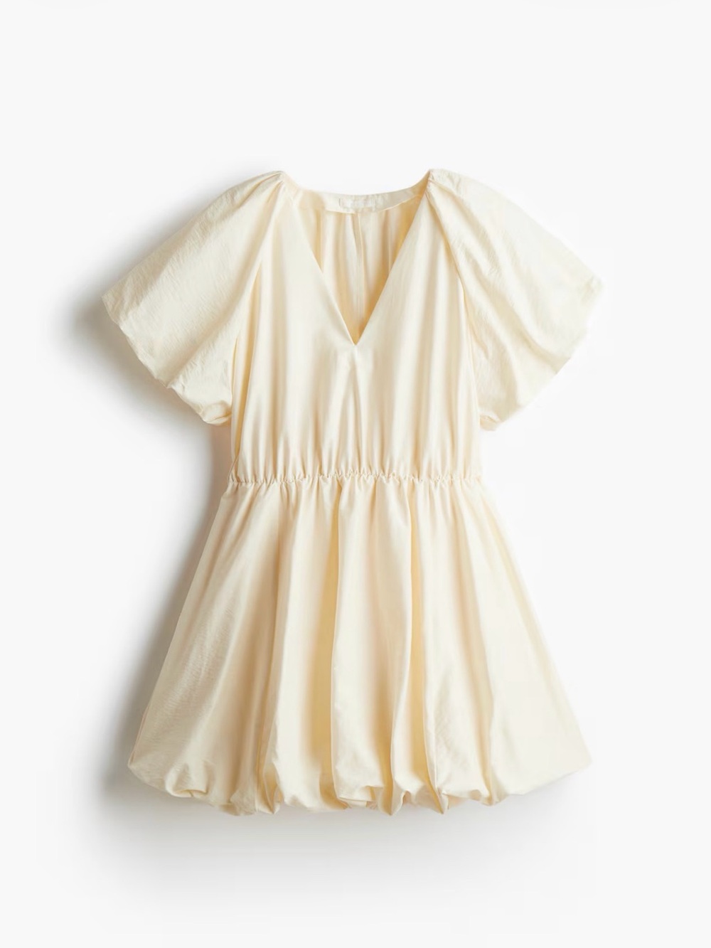BN H&M Cream V-Neck Short Sleeve Romper